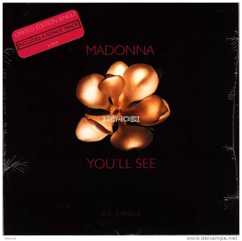 CD - MADONNA - You´ll See (4.59) - Live To Tell (live - 8.14) - You´ll See (instrumental - 4.44) - Verzameluitgaven