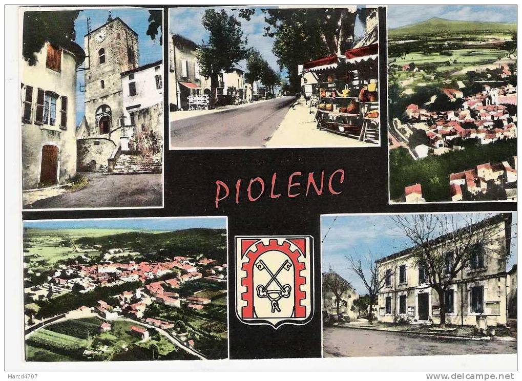 PIOLENC 84 Carte Multivues Editions Cellard Véritable Photo - Piolenc