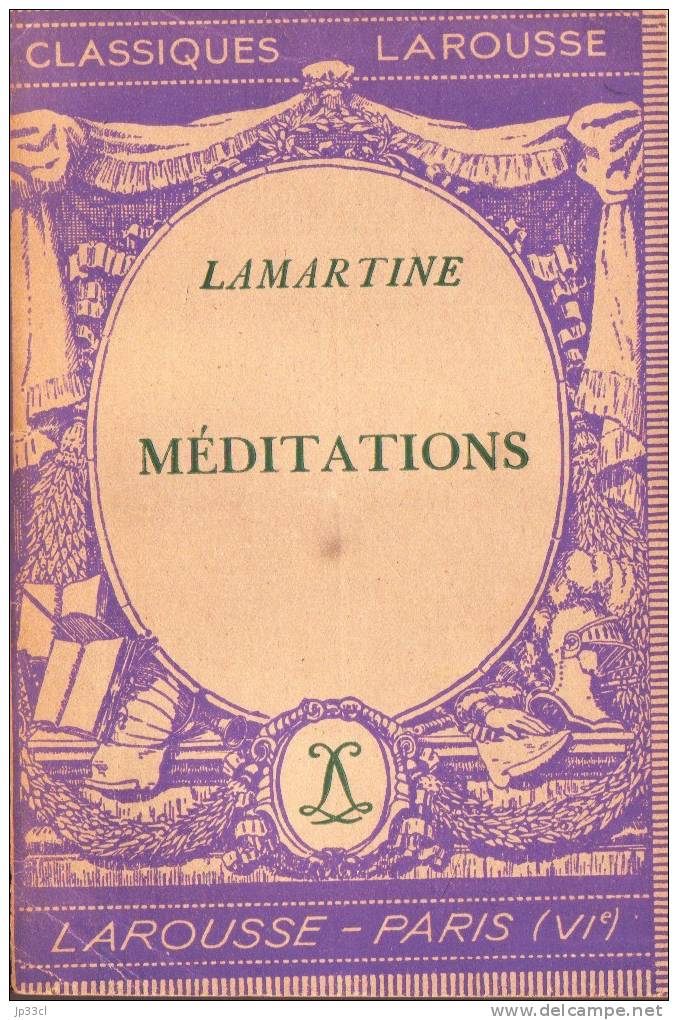 Lamartine - Méditations (Classiques Larousse) - Auteurs Français