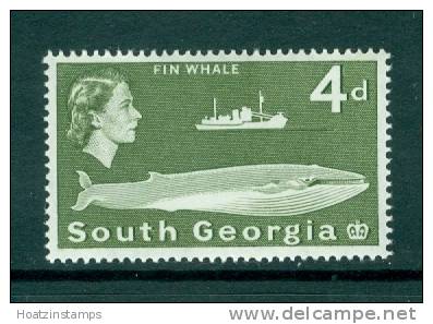 South Georgia: 1963/69   QE II - Pictorial     SG6      4d         MH - Zuid-Georgia