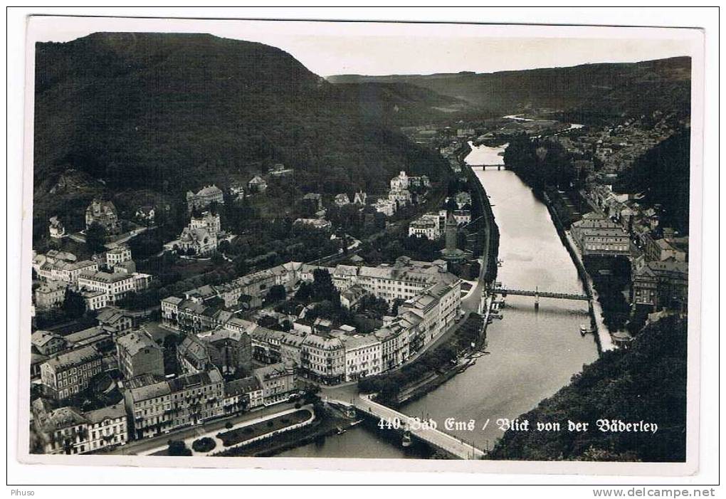 D1719    BAD EMS : Blick Von Der Bäderlen - Bad Ems