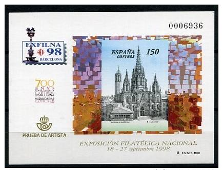 PRUEBA DE LUJO  Nº  66  ( Exfilna 1998 ) - Ungebraucht