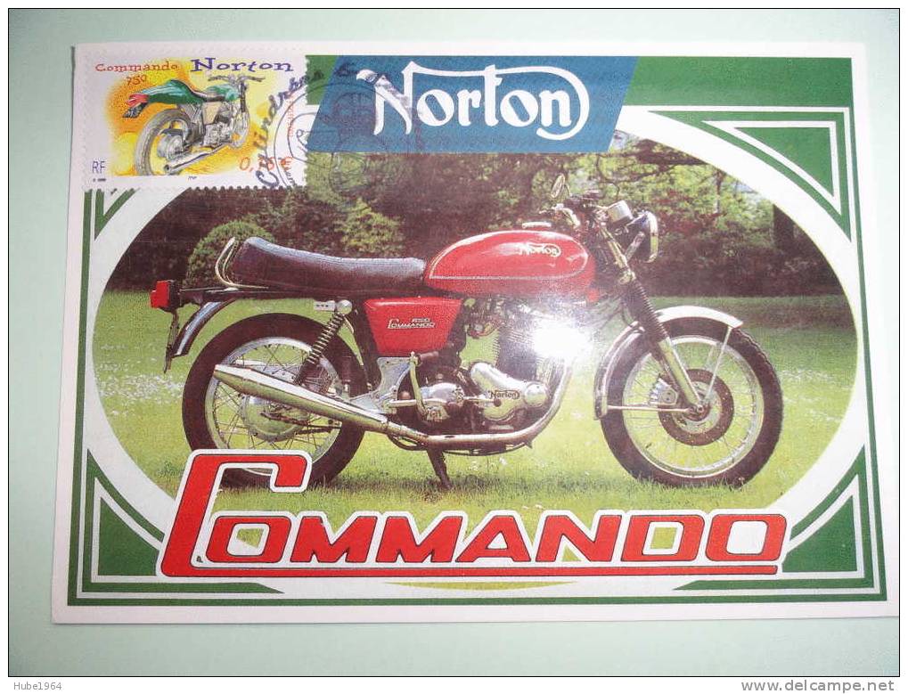 CARTE MAXIMUM  MAXIMUM CARD MOTO NORTON COMMANDO FRANCE - Motos