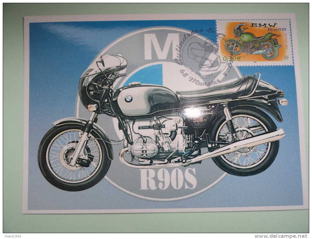 CARTE MAXIMUM  MAXIMUM CARD MOTO BMW R90S FRANCE - Motorbikes