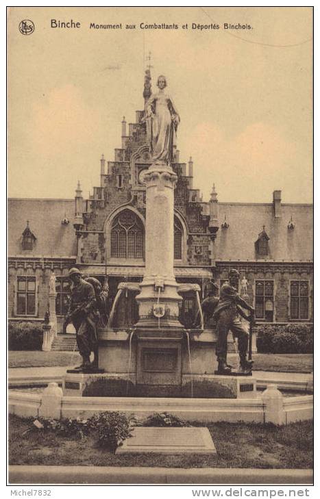 Binche Monument Aux Combattants Et Déportés Binchois - Binche