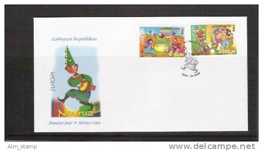 1998 Aserbeidschan   Mi. 438-9 FDC Europa - 1998