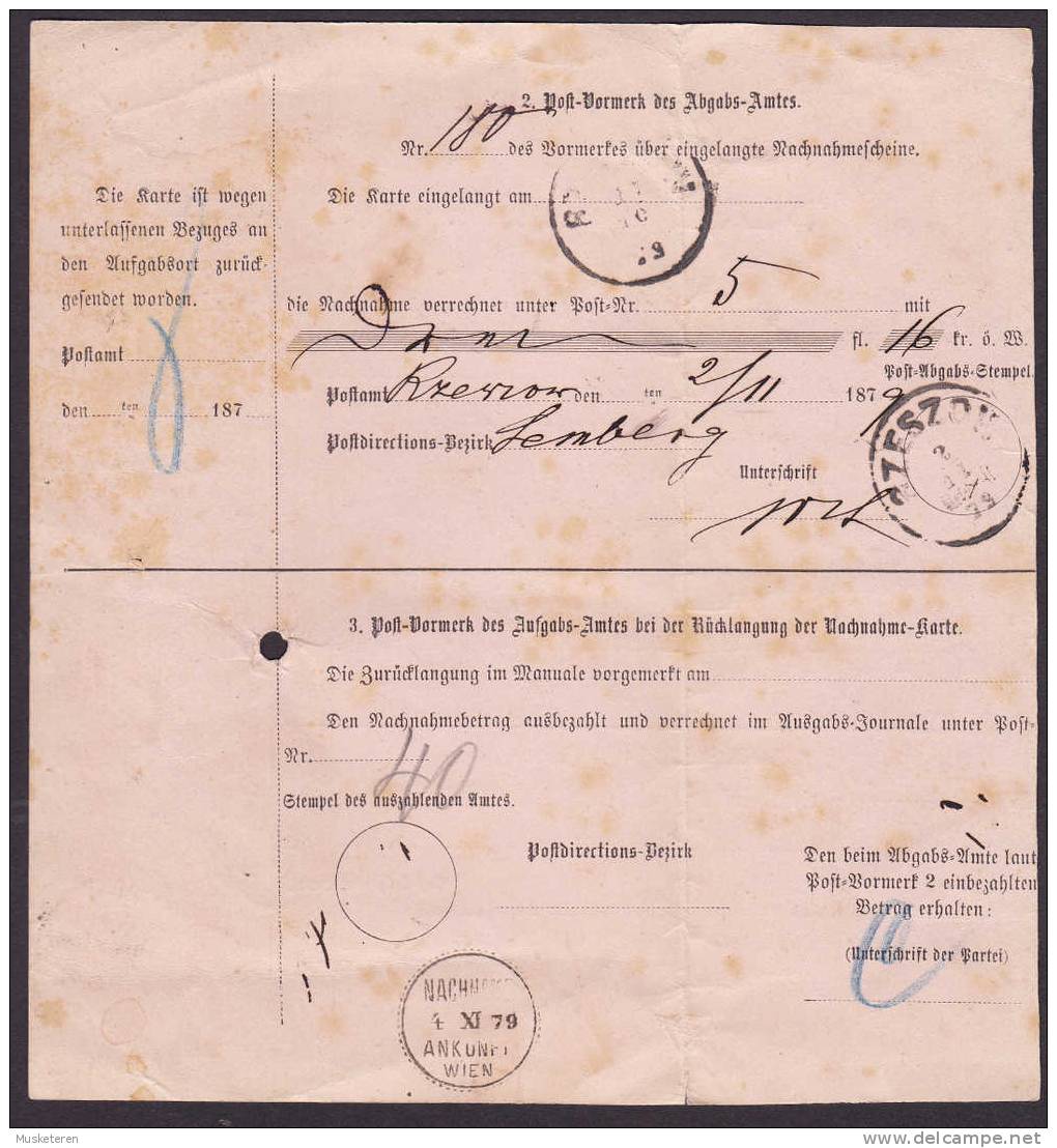 Austria Postal Stationery Ganzsache 1879 K.K.Hofbuchhandlung FAESY & FRICK Post-Nachname-Karte 10 Kr Kaiser Franz Joseph - Sonstige & Ohne Zuordnung