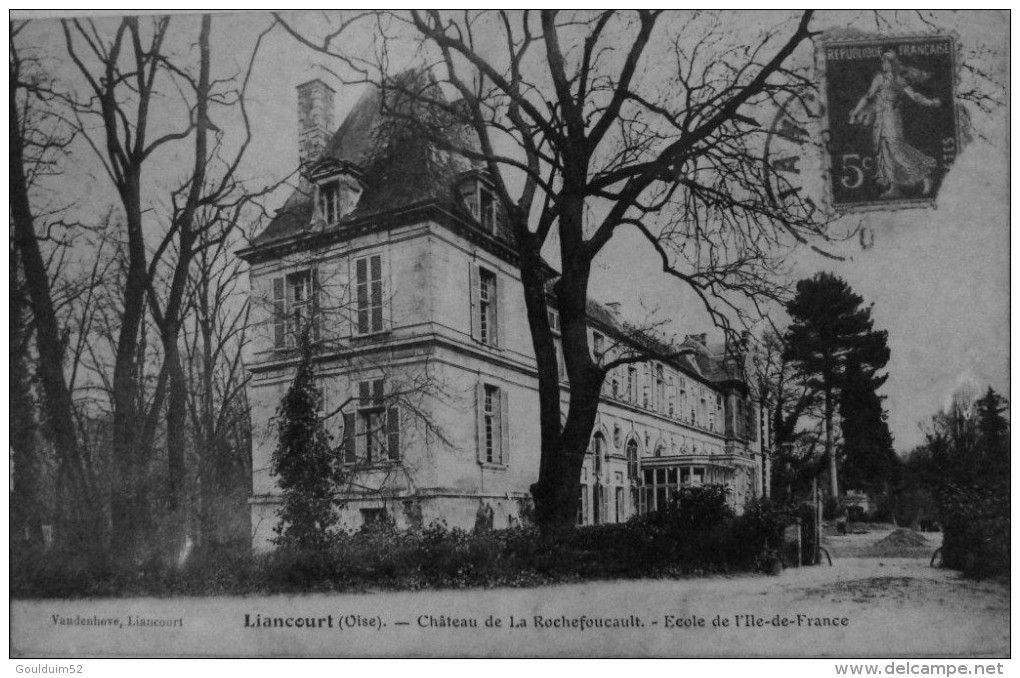 Chateau De La Rochefoucault, école De L´ile De France - Liancourt