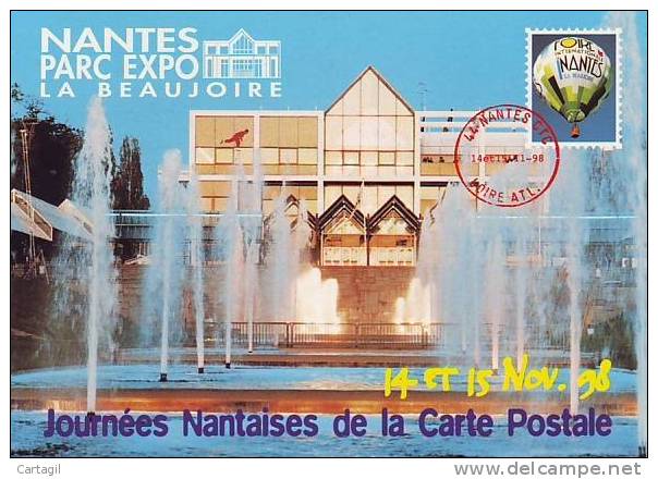 CPM  -  44 - Nantes - Salon Des 14 Et 15 Novembre 1998 (2 Scans) - Bolsas Y Salón Para Coleccionistas