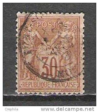 France - 1876 - Y&T: 80 - Oblit. Type II - 1876-1898 Sage (Tipo II)