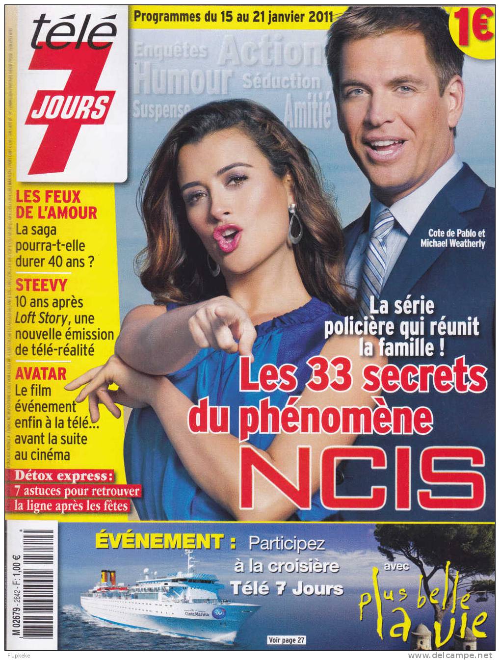 Télé 7 Jours 2642 Janvier 2011 Les 33 Secrets Du Phénomène NCIS - Télévision