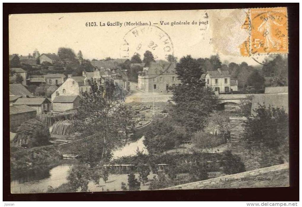 Cpa Du 56 La Gacilly  Vue Générale Du Port    V3b - La Gacilly