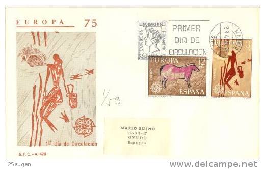 SPAIN  1975 EUROPA CEPT FDC - 1975