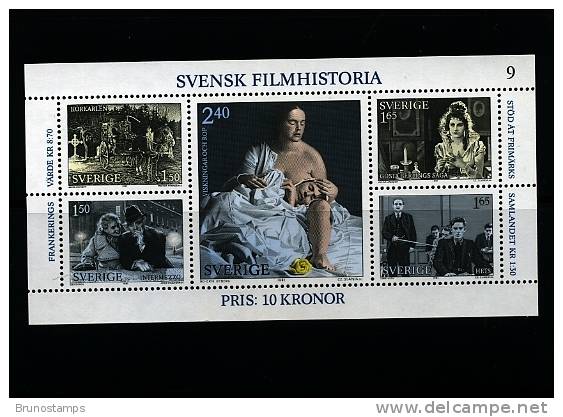 SWEDEN/SVERIGE - 1981  CINEMA HISTORY  MS   MINT NH - Blocs-feuillets