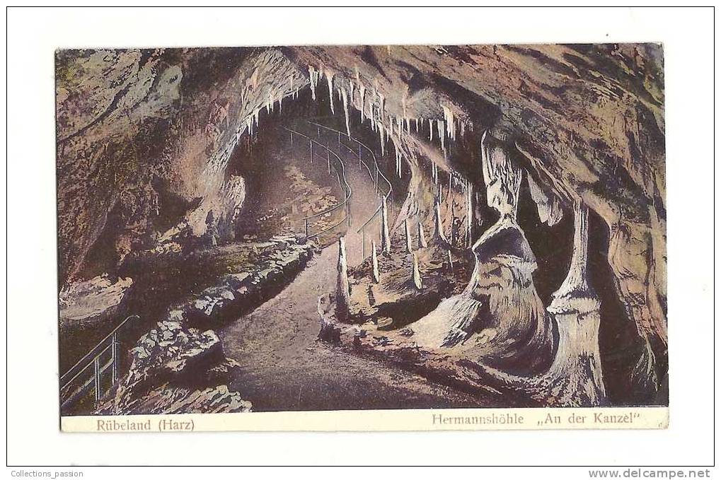 Cp, Allemagne, Halberstadt, Rüberland, Hermannshöhle "An Der Kanzel", écrite - Halberstadt