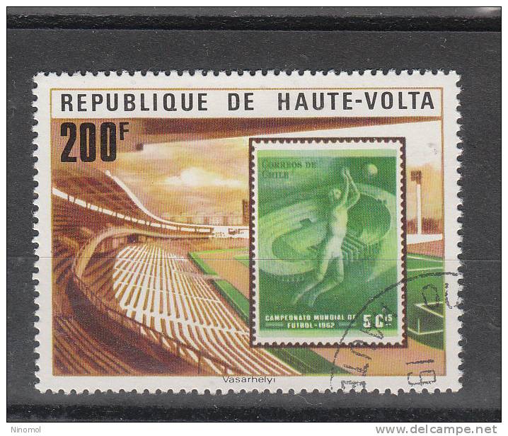 Alto  Volta    -   1978.  " Argentina 1978 ".   Memorial  Mondiale In Cile 1962. Stamp On Stamp - 1962 – Chili