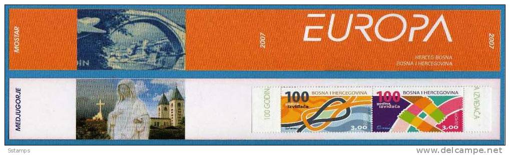 2007  EUROPA SCOUTISMO BOSNIA ERZEGOVINA TYP  II   MOSTAR MEDJUGORJE MADONNA NEVER HINGED - 2007