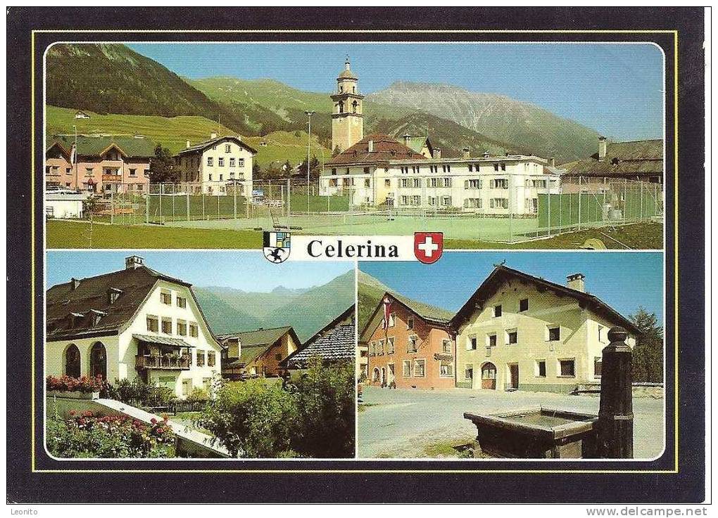 Celerina Oberengadin 3-Bilder-Karte 1991 - Celerina/Schlarigna