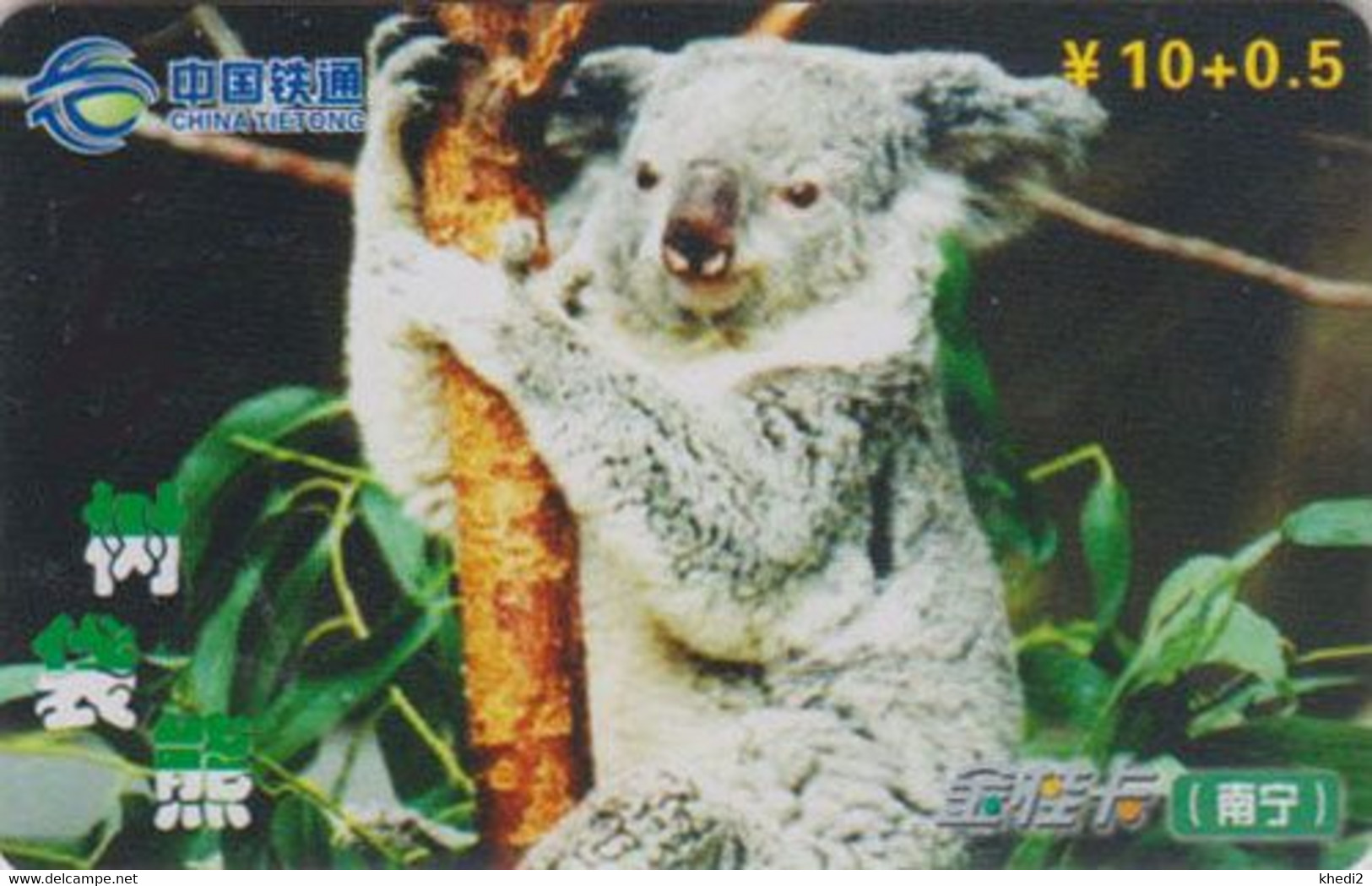 Télécarte CHINE - ANIMAL -  KOALA / SERIE 5/8 - CHINA TIETONG Phonecard Telefonkarte - 213 - Chine