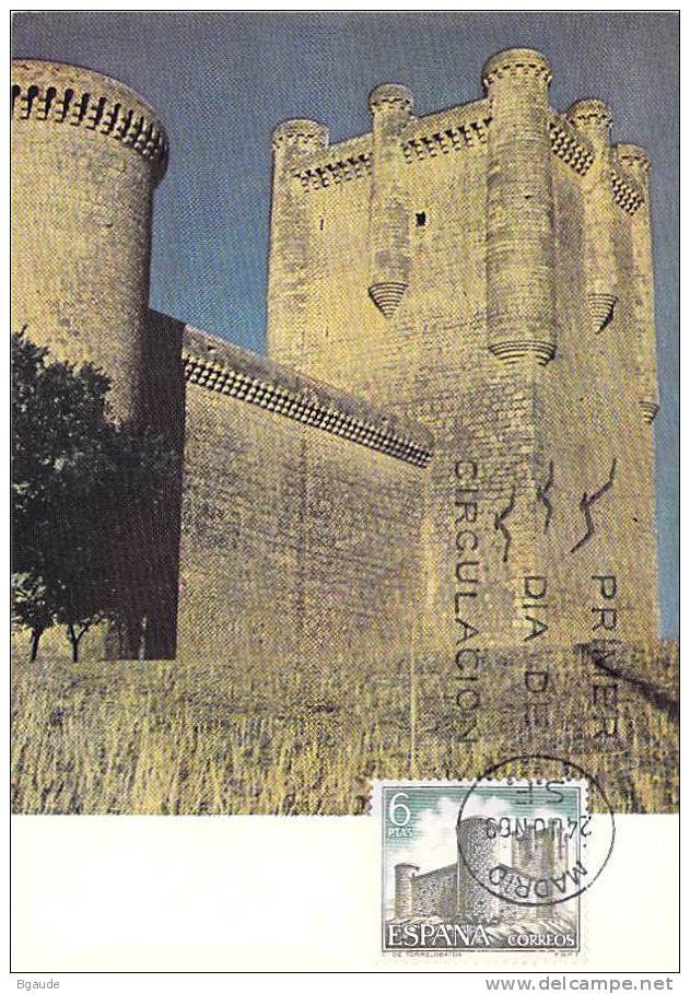 ESPAGNE Carte MAXIMUM   Num-Yvert  1588 CHATEAU DE  TORRELOBATON - Tarjetas Máxima