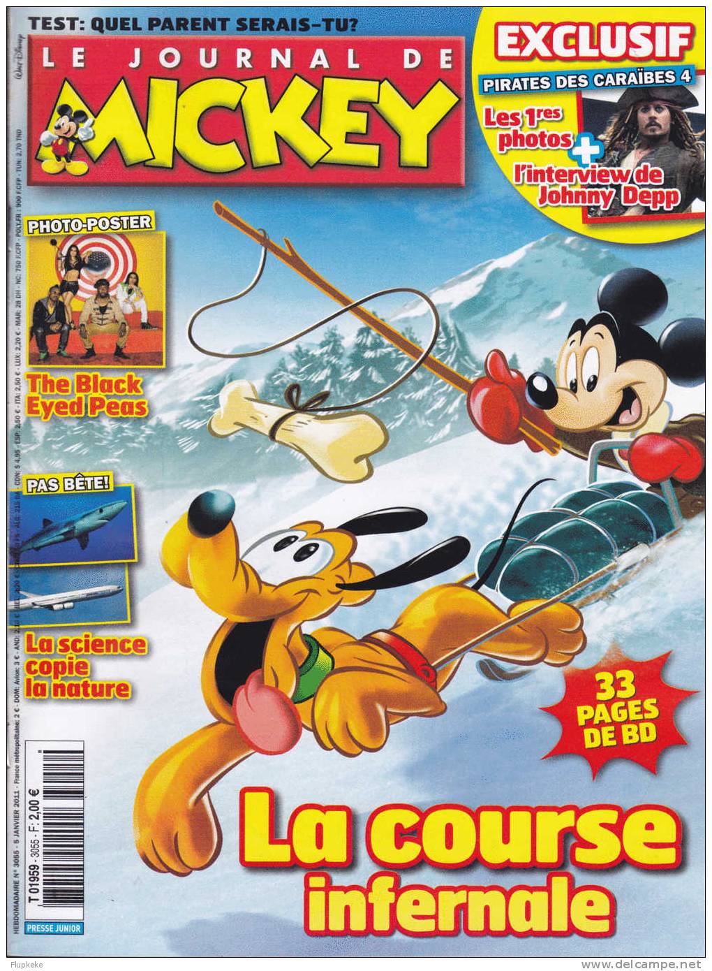 Journal De Mickey 3055 Janvier 2011 La Course Infernale - Journal De Mickey