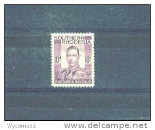 SOUTHERN RHODESIA - 1937 George VI 10d MM - Southern Rhodesia (...-1964)