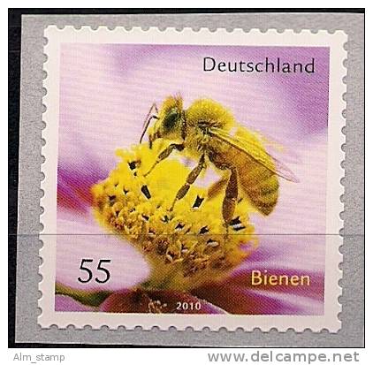 2010 Deutschland Germany Mi. 2799 **MNH  " Bienen "  Self Adhesive - Honeybees