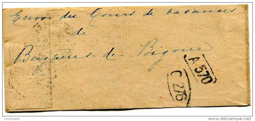 Postes Republique Francaise 2c. A570 C276. France To Amsterdam.Wrapper. Bande Pour Journaux. - Bandas Para Periodicos