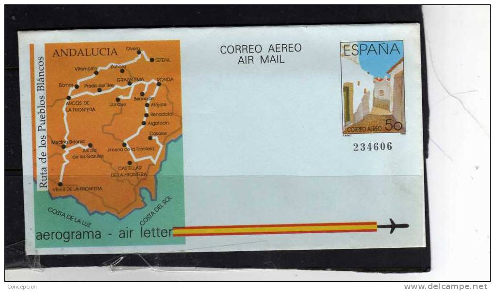 ESPAÑA  SOBRE  AEREO Nº 213 - Altri & Non Classificati