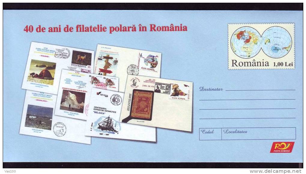 POLAR PHILATELY 1 STC 2008 ROMANIA - Internationales Polarjahr