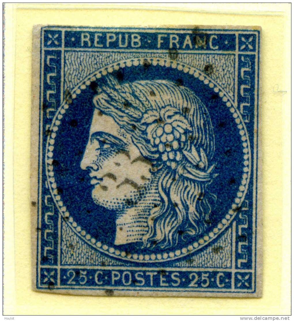 Frankreich N°4 Bleu Mit PC 33 Aix En Provense (Bas Du Rhône) Die Marke Ist In Guter Erhaltung, Nicht Angeschnitten Und A - 1849-1850 Ceres