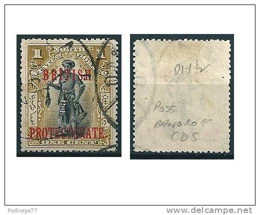 Nordborneo 1901/02 Aufdruck Brit. Protektorat  1 C Mi-Nr.97 Gestempelt / Used - Noord Borneo (...-1963)