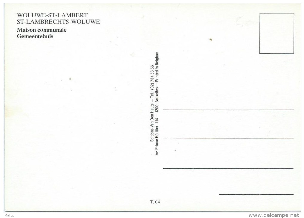 WOLUWE SAINT LAMBERT - Maison Communale - Woluwe-St-Lambert - St-Lambrechts-Woluwe