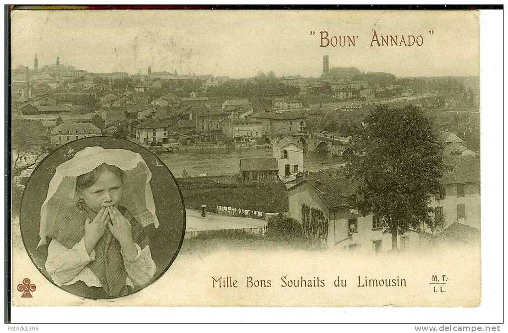 CPA  Mille Bons Souhaits Du Limousin, Boun Annado 0074 - Limousin