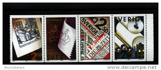 SWEDEN/SVERIGE - 1990  PAPER PRODUCERS  STRIP   MINT NH - Blocks & Sheetlets
