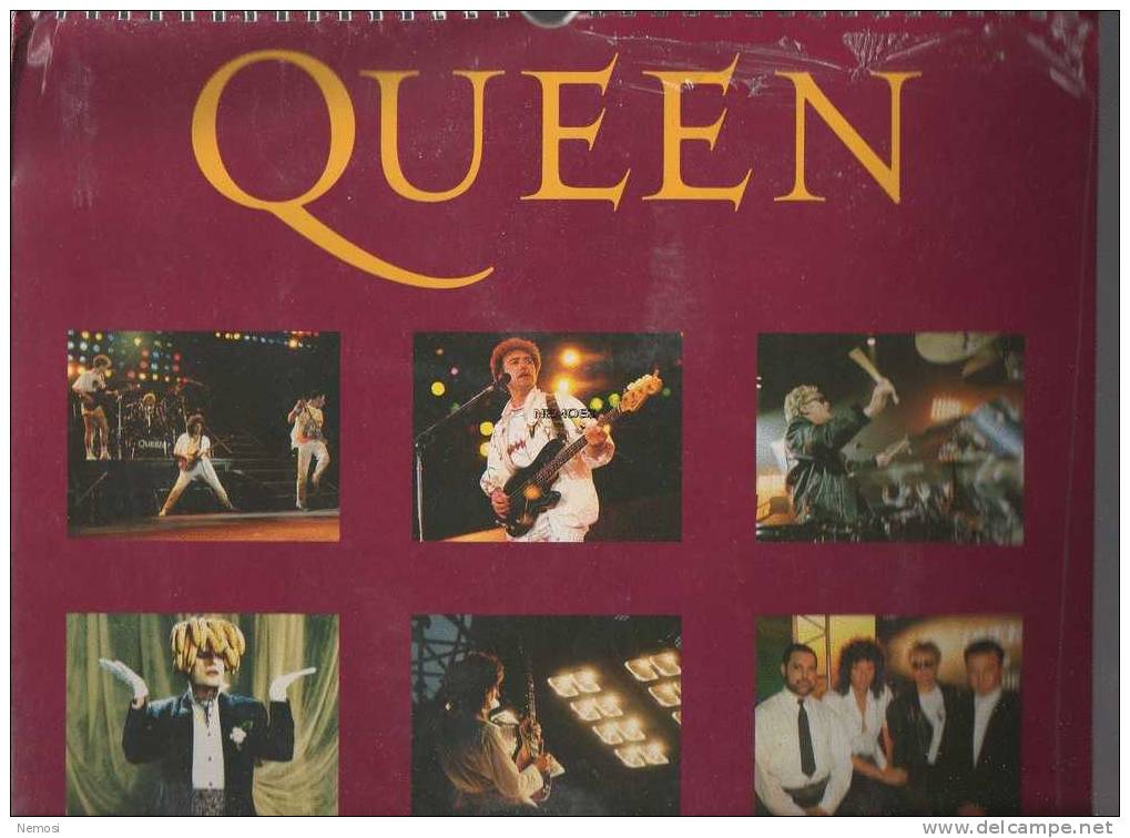 CALENDRIER - 1994 - QUEEN - 12 Posters - Objets Dérivés