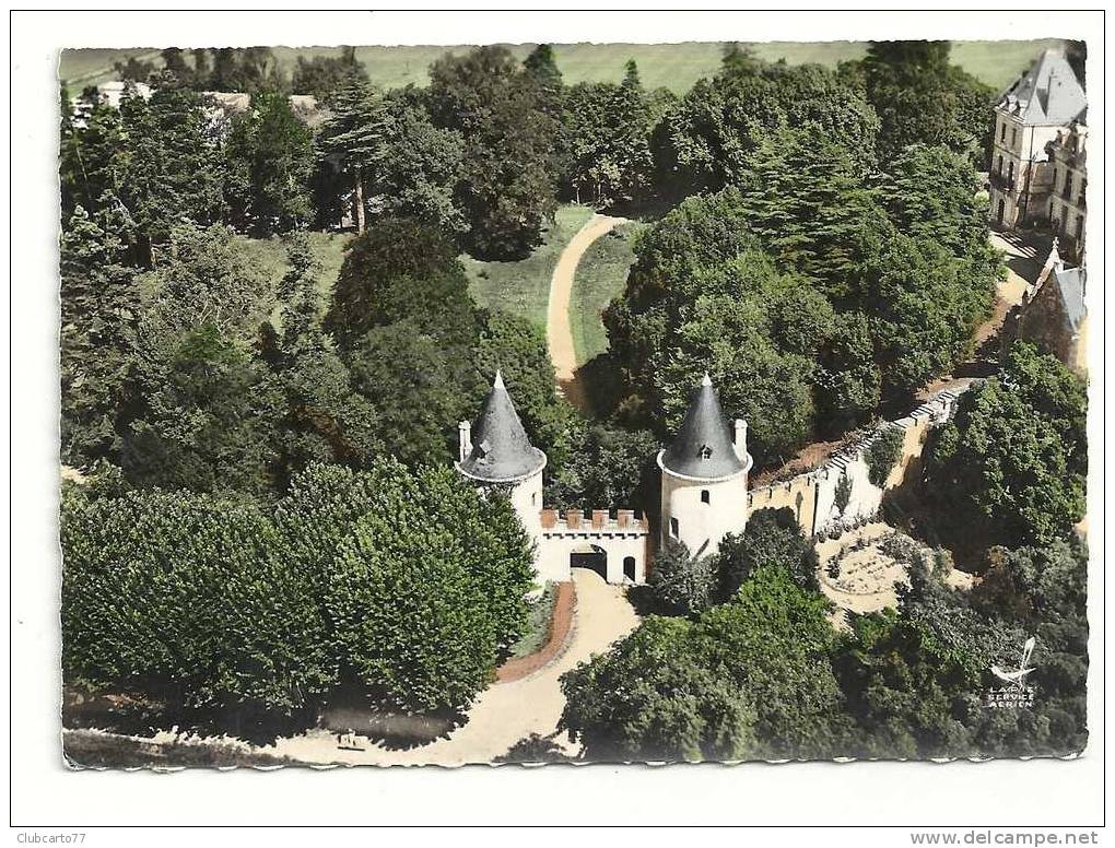 Mirambeau (17) : Vue Aérienne Sur Le Château Env 1950. - Mirambeau