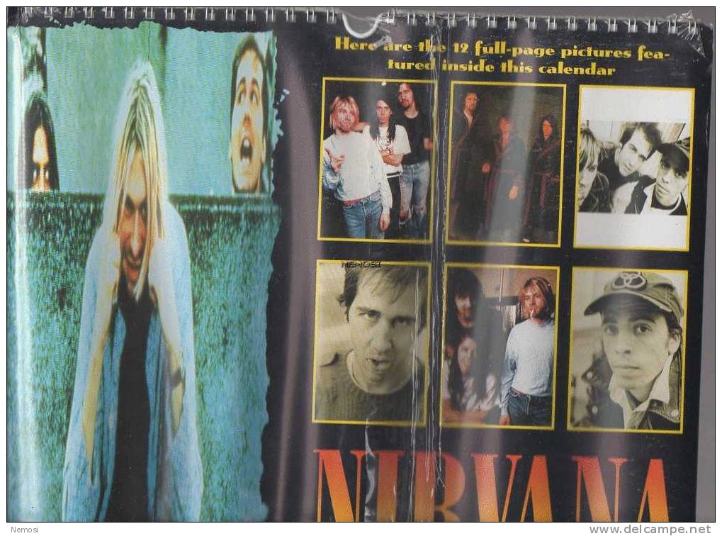 CALENDRIER - 1997 - NIRVANA - 12 Posters - Objets Dérivés