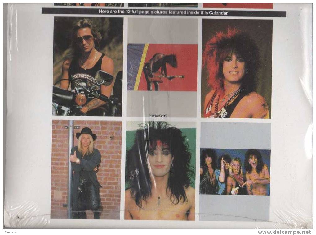 CALENDRIER - 1993 - MOTLEY CRUE - 12 Posters - Objets Dérivés