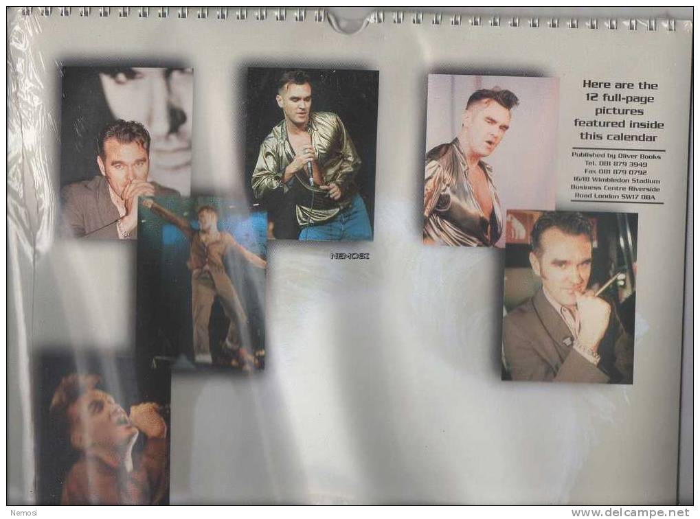 CALENDRIER - 1996 - MORRISSEY - 12 Posters - Objets Dérivés