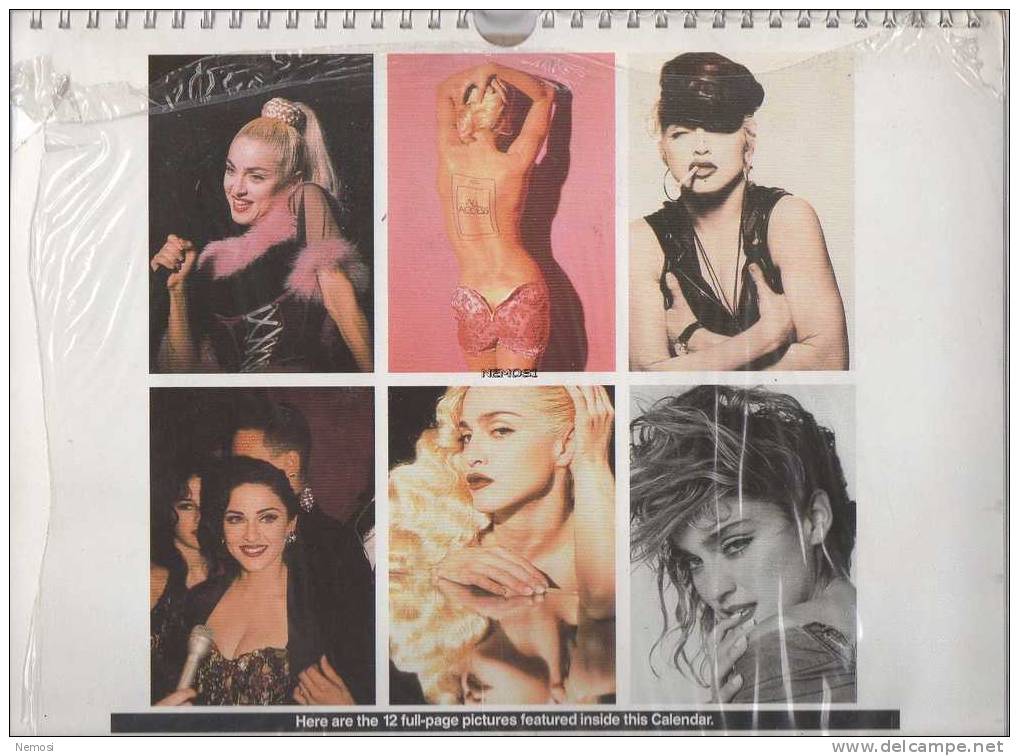 CALENDRIER - 1993 - MADONNA - 12 Posters - Objets Dérivés