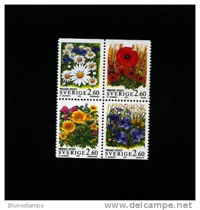 SWEDEN/SVERIGE - 1993  DISCOUNTED  FLOWERS  BLOCK   MINT NH - Blocs-feuillets