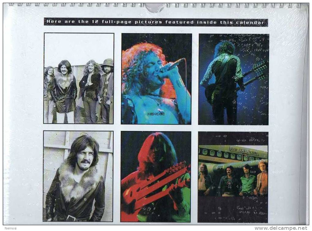 CALENDRIER - 1996 - LED ZEPPELIN - 12 Posters - Objets Dérivés