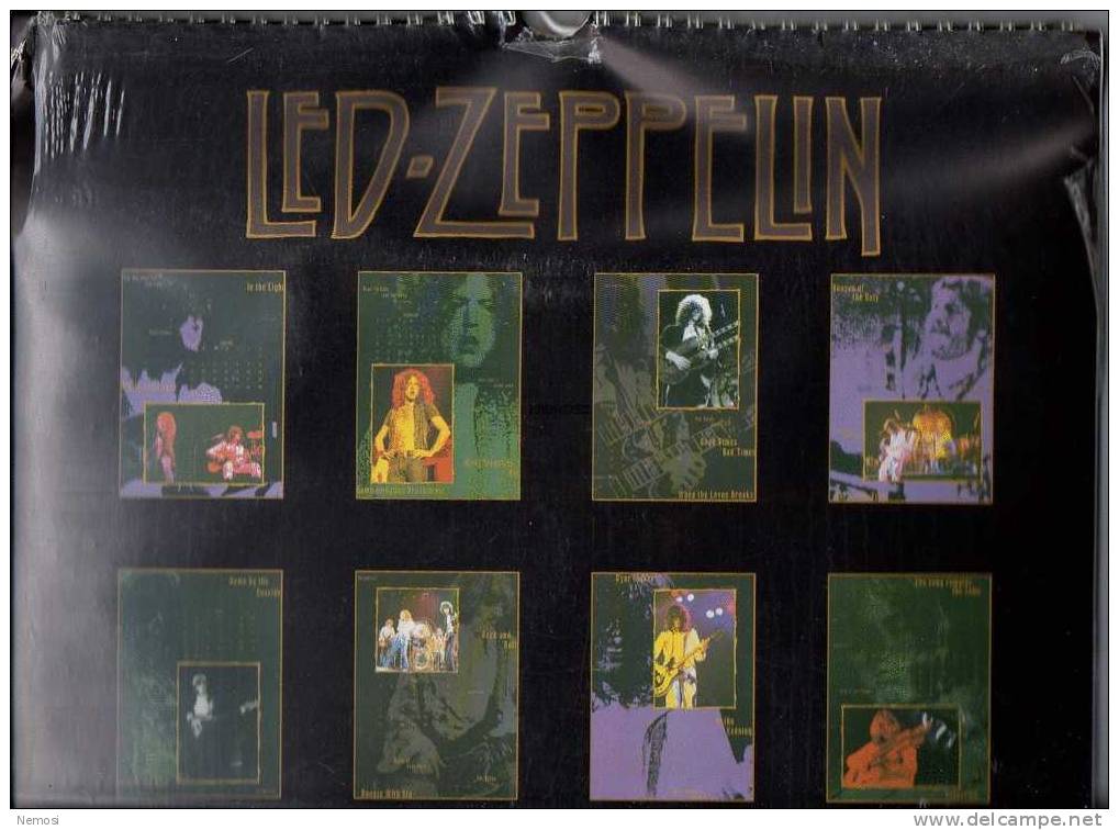 CALENDRIER - 1994 - LED ZEPPELIN - 12 Posters - Objetos Derivados