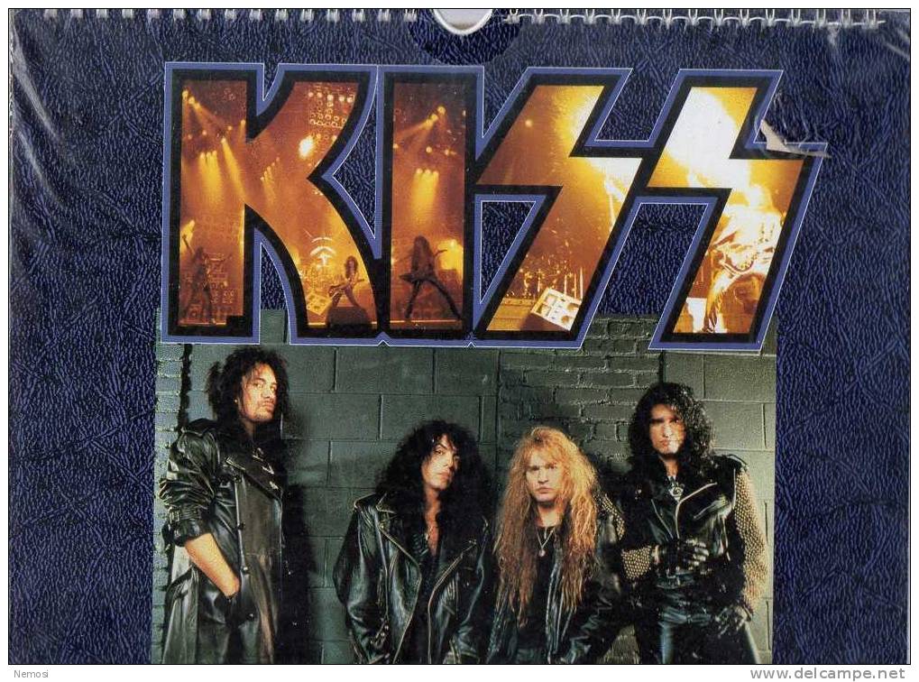 CALENDRIER - 1994 - KISS - 12 Posters - Objets Dérivés