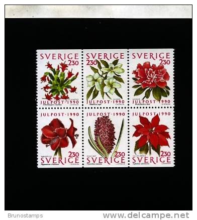 SWEDEN/SVERIGE - 1990  CHRISTMAS  BLOCK   MINT NH - Blocks & Sheetlets