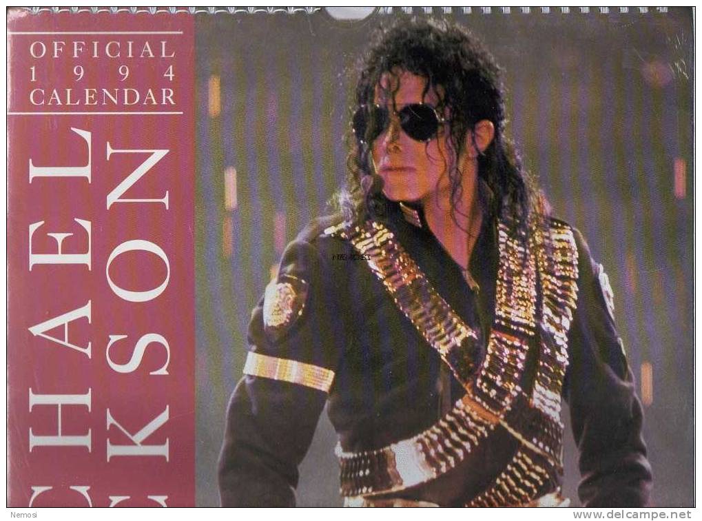 CALENDRIER - 1994 - Michael JACKSON - 12 Posters - Objets Dérivés