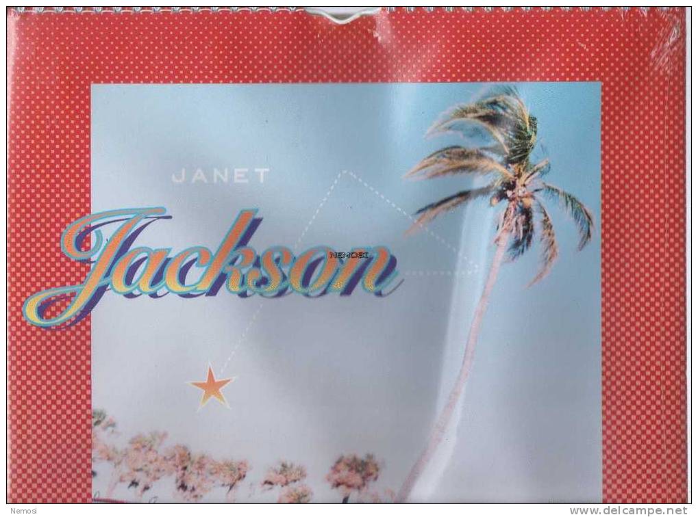 CALENDRIER - 1996 - Janet JACKSON - 12 Posters - Objets Dérivés