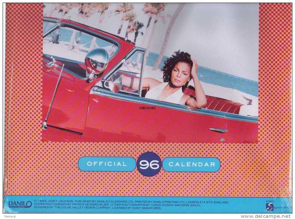 CALENDRIER - 1996 - Janet JACKSON - 12 Posters - Objets Dérivés