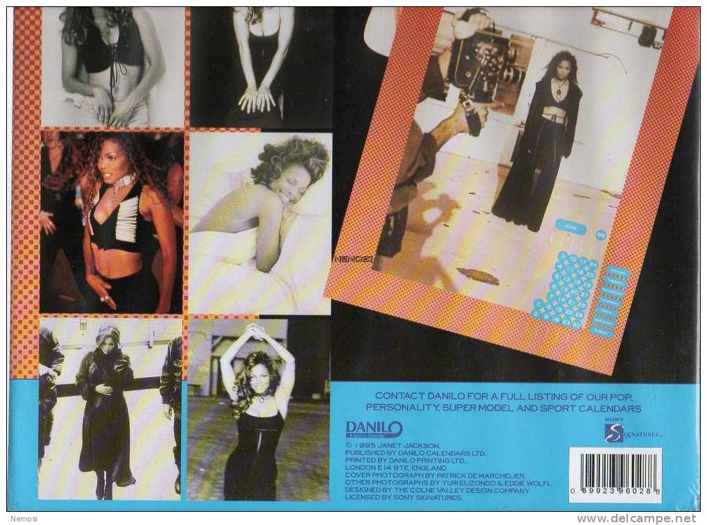 CALENDRIER - 1996 - Janet JACKSON - 12 Posters - Andere Producten